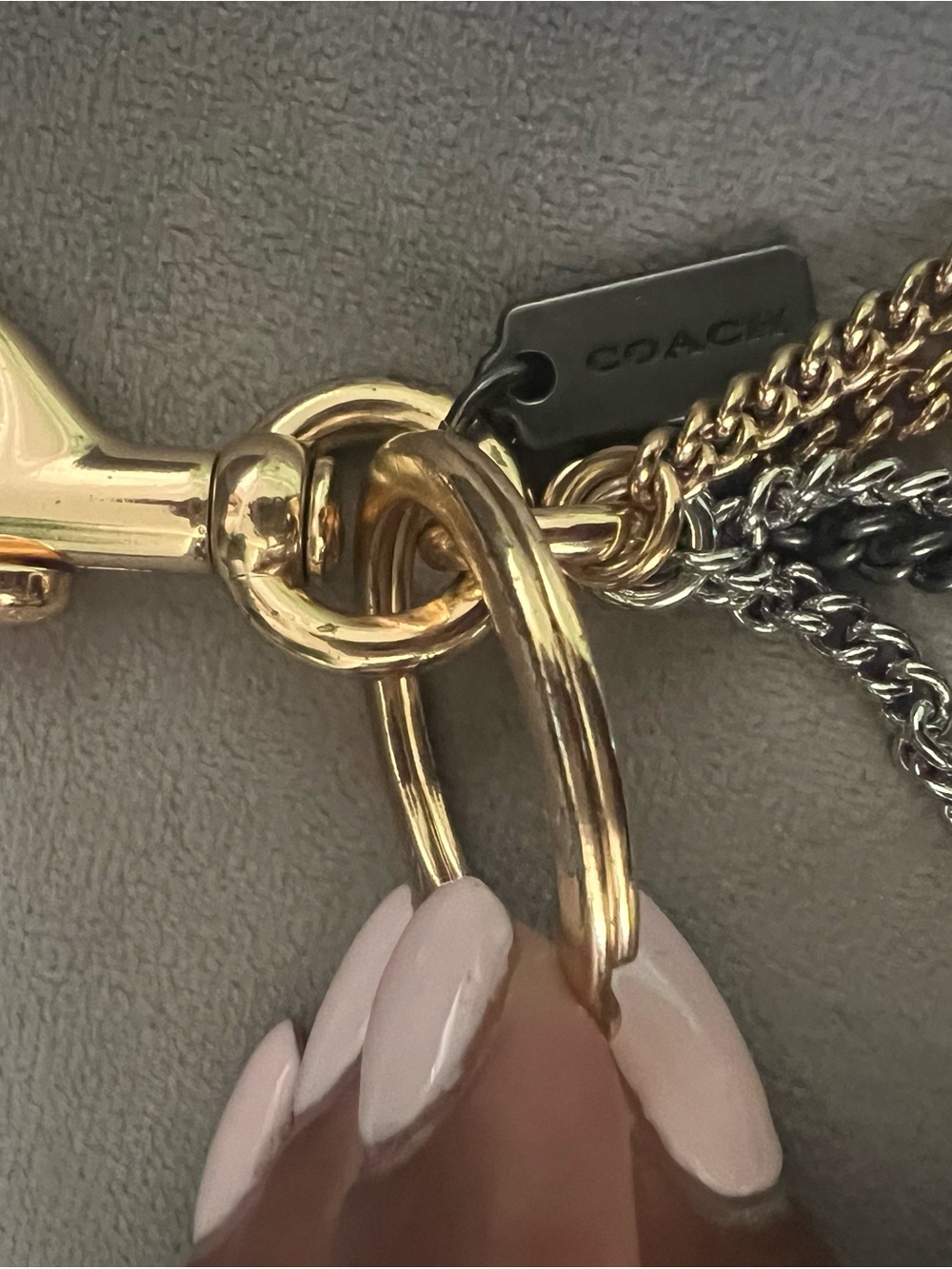 Gold & Silver Multi-Charm Keychain Bag Charm - Picture 6 of 6